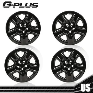 4Pcs Black 17" Wheel Hub Covers Hubcaps Fit For 06-12 Toyota RAV4