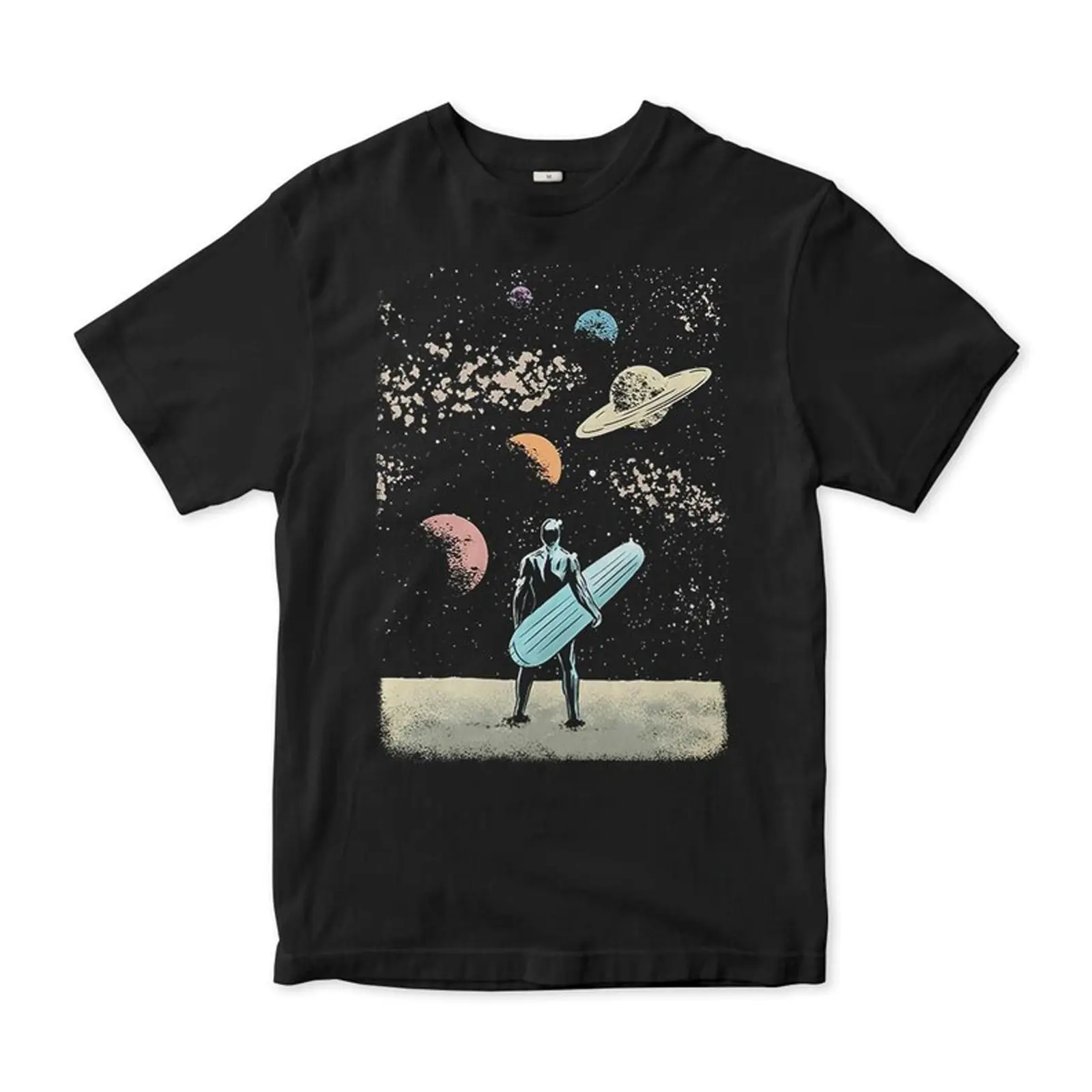 Silver Surfer Graphic T-Shirt, Stylish Unisex Streetwear Basic, Premium Cotton Shortsleeve Top with Digital Print, Plus Sizes up to 5XL, Tshirt