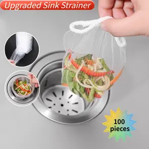 100 Pieces of Kitchen Sink Drain Strainers Thickened Value Pack Encrypted Mesh Not Easy to Pull Threads