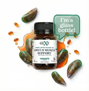 GLX3 JOINT SUPPORT - Extra Strength Omega-3 Supplement | Premium New Zealand Green Lipped Mussel Oil - Comfort, Flexibility, Muscle Recovery - ETA EPA DHA Omega 3 Supplement Capsules by Haka Life