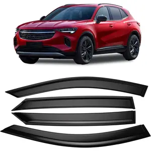 4pcs Tape-on Side Window Visor Deflector Rain Guard Designed for Buick Envision 2021-2023 Shatterproof Sun Smoke Guard Wind Deflectors