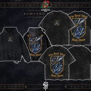 [Shibuya] Limited Edition "BLAIDD x RANNI" - Elden Ring Game Edition Double Printed Oversize Lightweight Acid Washed Tee Hoodie, Elden Ring Fans, RPG Game Graphic Hoodie, Streetwear Hoodie Unisex Oversize Gift for RPG Game Lovers