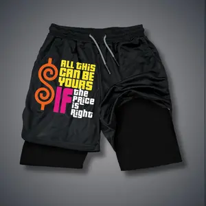 Double-Layer Sports Shorts Graphic Shorts Black Shorts Camo Shorts Streetwear Shorts Men Outfits Men Short Shorts Vacation Outfits Shorts