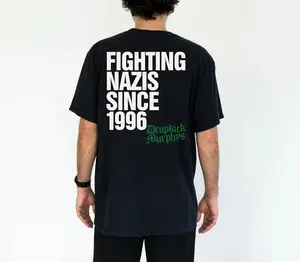 Dropkick Murphys T Shirt Print on Front & Back Fighting Nazis Since 1996 Flogging Molly The Rumjacks