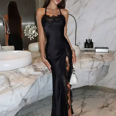 Lace Top Dress Silk Bottom - TikTok Shop Lace Top Dress Silk Bottom - TikTok Shop