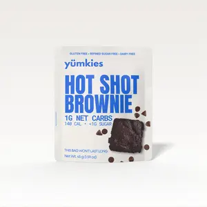 Yumkies Hot Shot Brownie – 1g Net Carb, Gluten-Free, Dairy-Free, No Refined Sugar, No Seed Oils, No Soy
