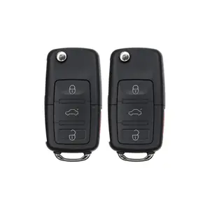 KEYS4LESS Replacement Flip Key Fob for Volkswagen Gti 2014 Fcc NBG010180T Part Number 5K0837202 5K0837202AK 5K0837202AE Pack of 2