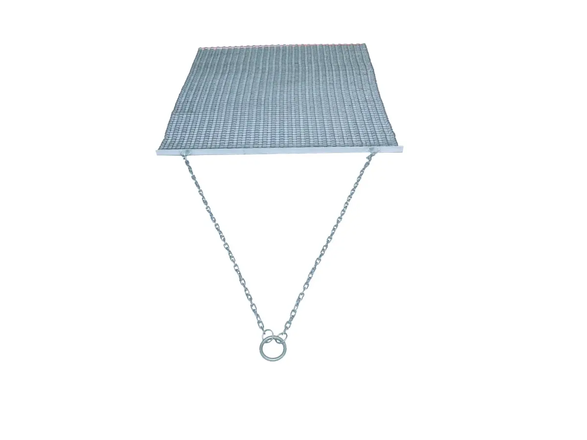 Steel Durable 3' x 5' Drag Mat - Silver, Ideal for Dragging Fertilizer and Leveling Baseball Diamonds, Galvanized Steel, Outdoor