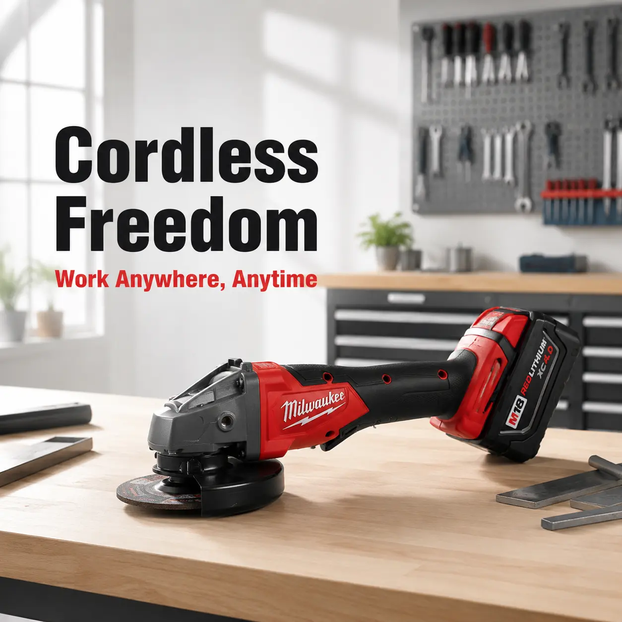 Milwaukee M18 125mm  Brushless Grinder Stops the wheel in under 2 seconds! No more waiting around. Includes side handle. Perfect for metal fab & jobsite safety