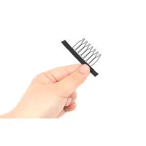 1Pc Wig Comb for Securing Wigs & Making Wig Caps -  Cloth 6-Teeth Wigs Combs for Hairpiece Making