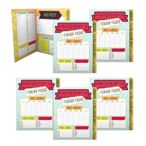 Carson Dellosa 6-pack Aim High Substitute Teacher Folder
