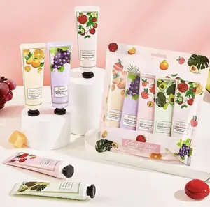 Korean-Style Fruity Scent Hand Cream Set Moisturizing Cream & Soothing Oil for Dry Cracked Skin Soft Supple Hands Daily Hydrating Care