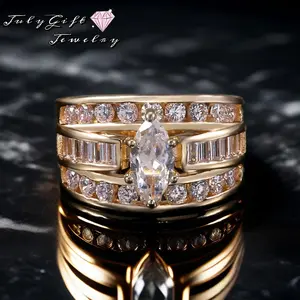 Elegant Princess Ring Versatile Engagement, Promise, and Wedding Ring for Women & Girls, Includes Gift Box
