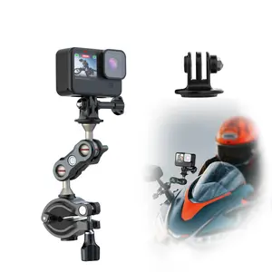 Cycling Motorcycle Clip Magic Arm 360° Aluminum Alloy Super Clamp For Camera GoPro Mobile Phone Action Camera