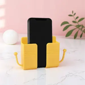 Multi-Functional Wall Organizer with Strong Hold, No Drilling Phone Charging Station, Slip-Resistant & Waterproof Shelves, Removable Easy-Clean Design for Home Organization, Keys & Cables Storage Rack