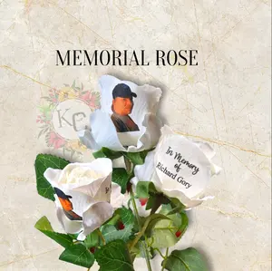 Memorial Rose - In Memory of | Meaningful Gifts | Personalized Tribute Flower