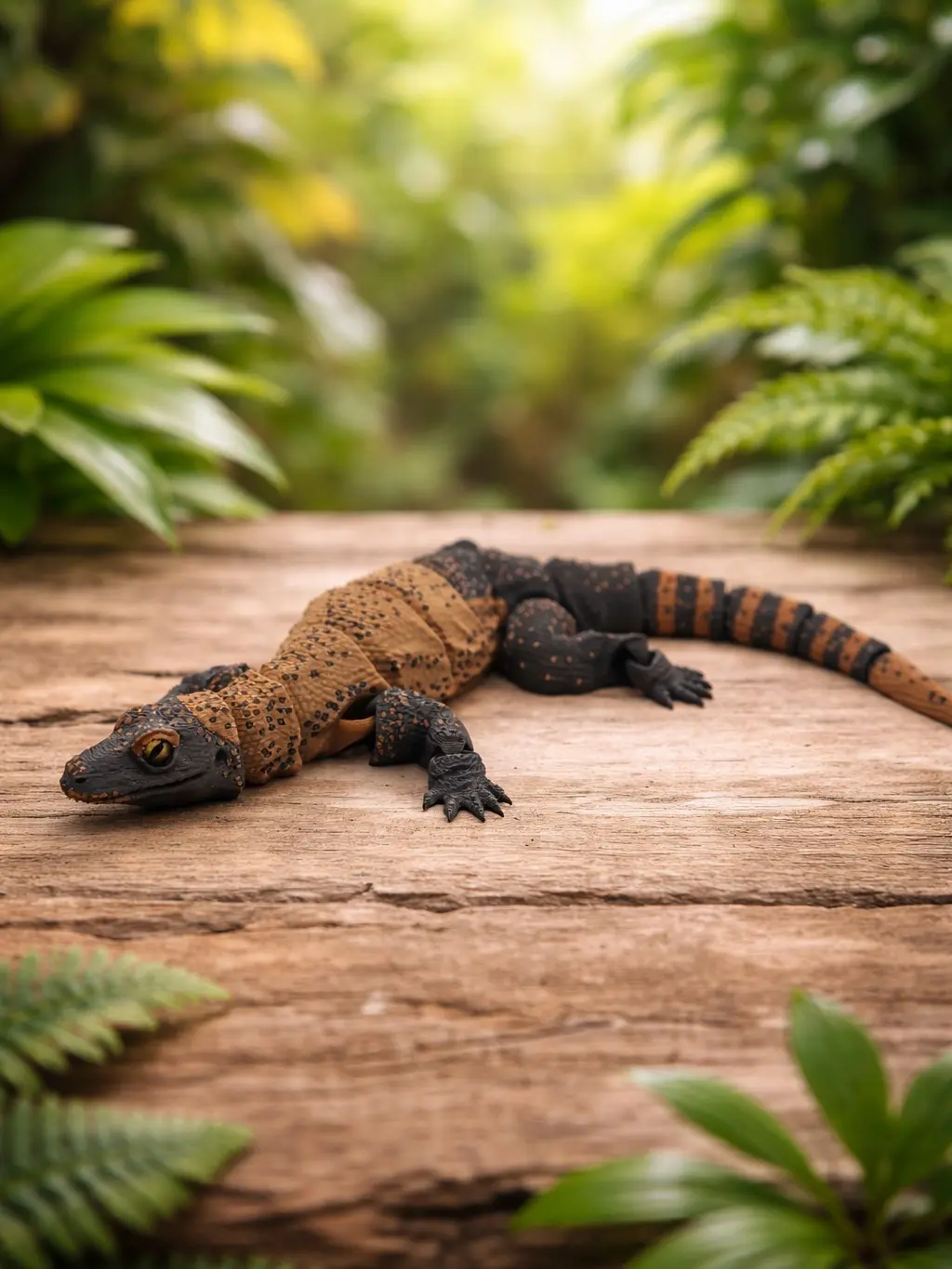 12.2” Articulated Komodo Dragon  | Unique Marble Eyes | Realistic 3D Printed Apex Predator