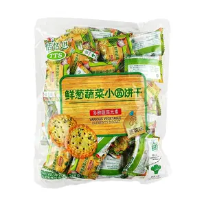 TTS Fresh Green Onion Vegetable Crackers - Savory Snack Biscuits with Real Vegetable Ingredients, 248g
