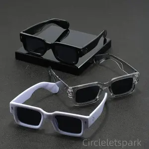 Lightweight Small Square Glasses for Men 3 Pack Anti Reflective High Quality Lenses Plastic Frame Design in Black Transparent and White Ideal for Driving Daily Wear and Music Festivals