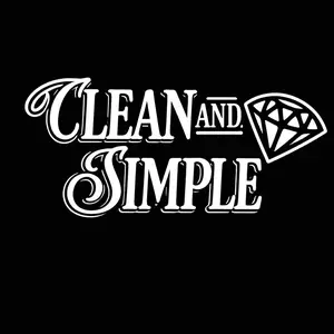 "clean and simple" 11x5 car suv truck side by side vinyl sticker long lasting