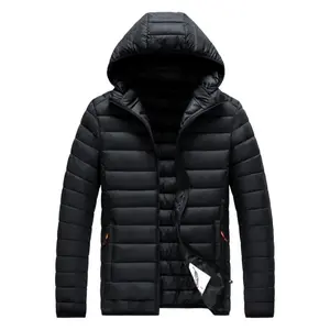 Men's Winter Windproof Lightweight Warm Jacket With Removable Cap, Casual Fashion Outdoor Coat With Zipper Pockets Jacket For Men Menswear Sleeve