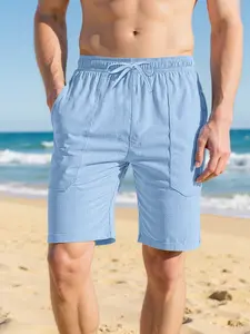 Men's Summer Lightweight Breathable Linen Shorts, Casual Beach Shorts for Men, Comfortable and Stylish, Perfect for Warm Weather
