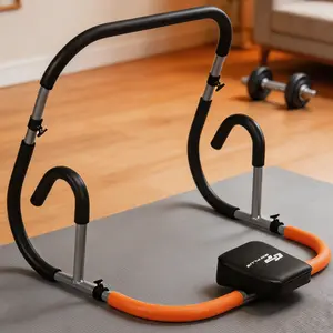 Ab Cruncher Core Trainer, Heavy-Duty Steel Abdominal Exercise Machine with Headrest, Multi-Function Ab Workout Equipment for Home Gym, Supports Up to 220lbs fathersdaygift