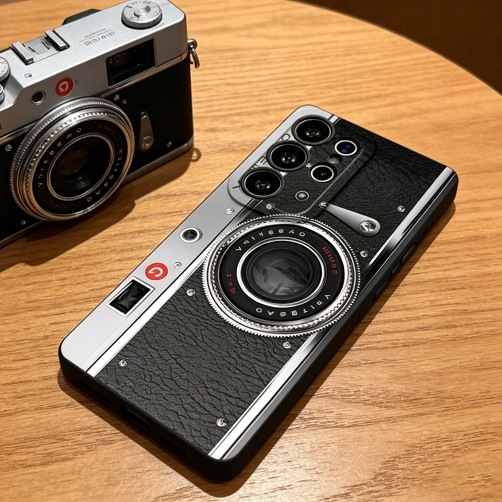 Retro Vintage Camera Pattern Phone Case, Soft Silicone,Fully Protected and Shockproof For Samsung Galaxy S26 S25 S24 S23 S22 S21 Ultra Plus S25edge S24FE A14 A15 A16 A35 A36 A53 A54 Note20ultra Cool Vintage S26+ S25+ S24+ S22+ 2D Classic Design