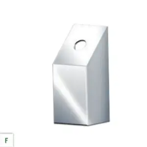 RoadWorks Light Brackets with Holes for Lollipop Lights - Polished Stainless Steel, Straight & Angled Styles, Pre-Drilled for Easy Installation, Corrosion-Resistant, 1-Year Warranty