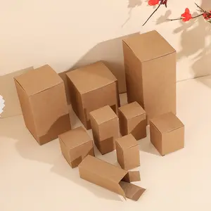 30 Kraft Paper Boxes with Lids, Thickened Hardboard Gift Boxes, Ideal for Gifts, Parties, Weddings, Jewelry Storage, Foldable Design