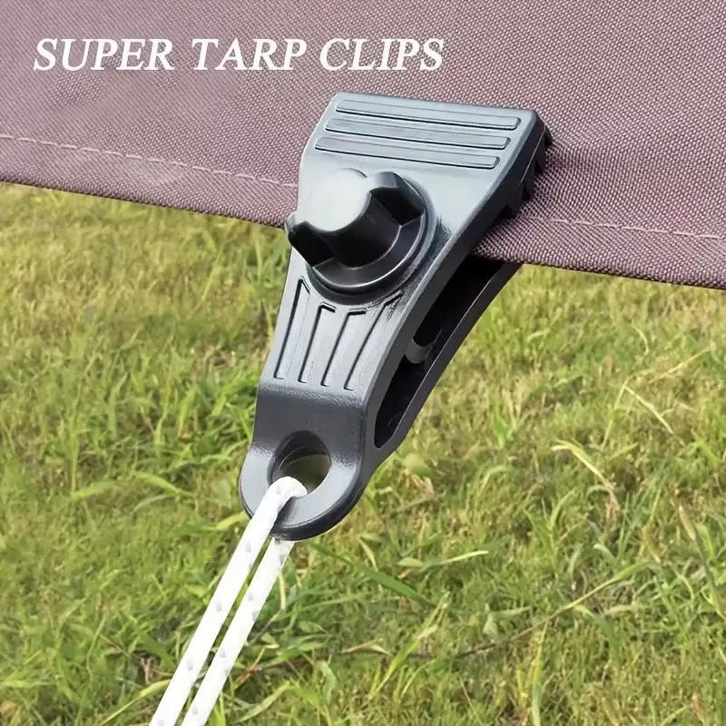 10-Piece Outdoor Camping Strong Clamps, Large Locking Clips for Waterproof Fabric, Canopy, Pool Cover, Outdoor Camping Gear, Portable Outdoor Equipment