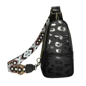 Black Leopard Crossbody