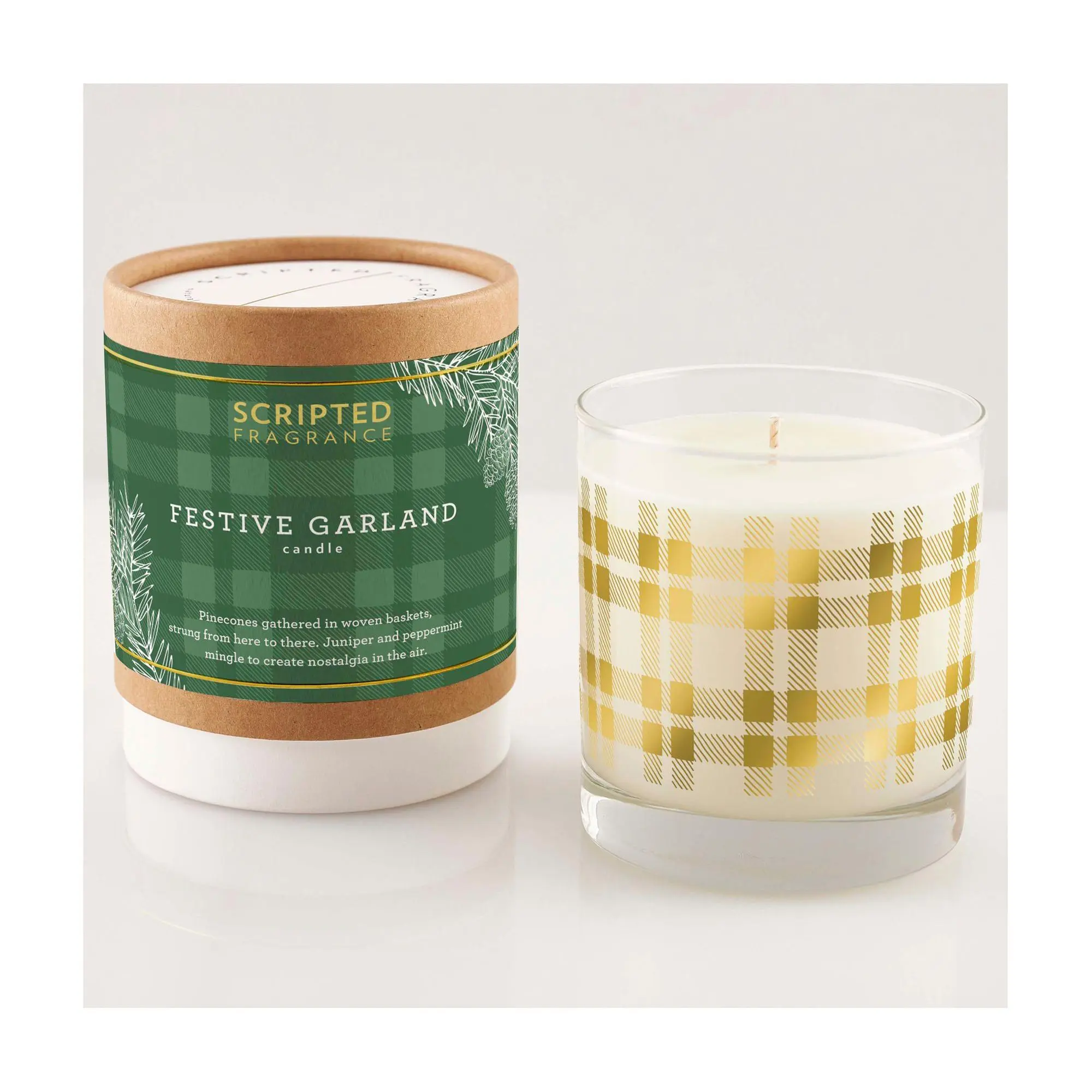 Scripted Fragrance S/2 8oz 100% Soy Holiday Candles