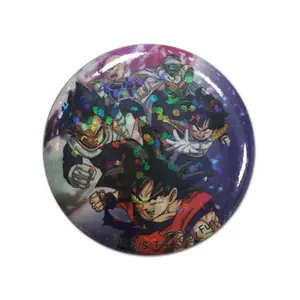 Dragon Ball Z - Group Glitter Button