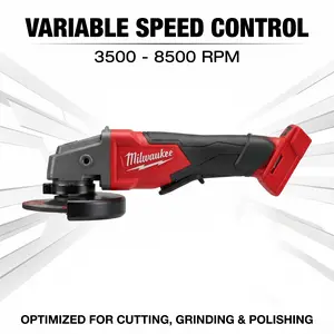 Milwaukee M18 125mm Brushless Angle Grinder With 8500Rpm Max Speed For Metal Fabricators Cutting Rebar, Angle Iron, Or Stainless Pipe On Jobsite professional grade electric driver