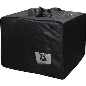 Large Patio Furniture Seat Cushions Storage Bag 420D Heavy Duty  Outdoor Cushion Cover Carrying Bag Square with Zipper, 32 x32 x24IN, Black