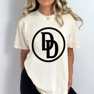 MCU Daredevil Born Again DD Black Chest Logo Shirt, MCU Daredevil Superhero Shirt, Born Again Show Tees, Comics Daredevil show tee Gift for Men and Women