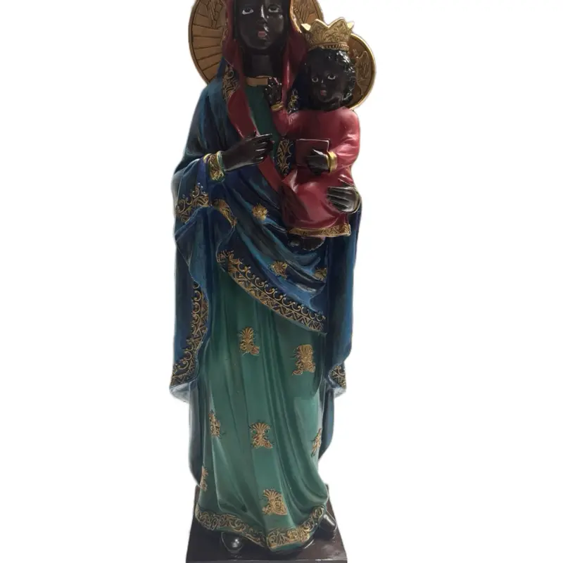 Ezilie Dantor Statue - Black Madonna with Child, Decorative Ornament