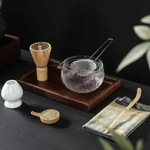 Japanese Matcha Whisk Bowl Set, Traditional Tea Ceremony Tools, Includes Bamboo Matcha Brush and Spoon Combination, Tea Making Tool