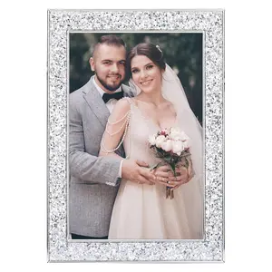 REGALWOVEN Picture Frames, Metal Photo Frame with Glass, Display for Wedding Gift Home Tabletop Decor