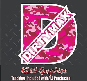 Dirtymax Duramax D Hot Pink White Camo Print Full Color Decal Sticker Turbo Diesel Truck 6.6 3.0 Crew Cab