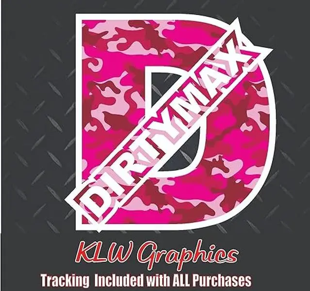 Dirtymax Duramax D Hot Pink White Camo Print Full Color Decal Sticker Turbo Diesel Truck 6.6 3.0 Crew Cab