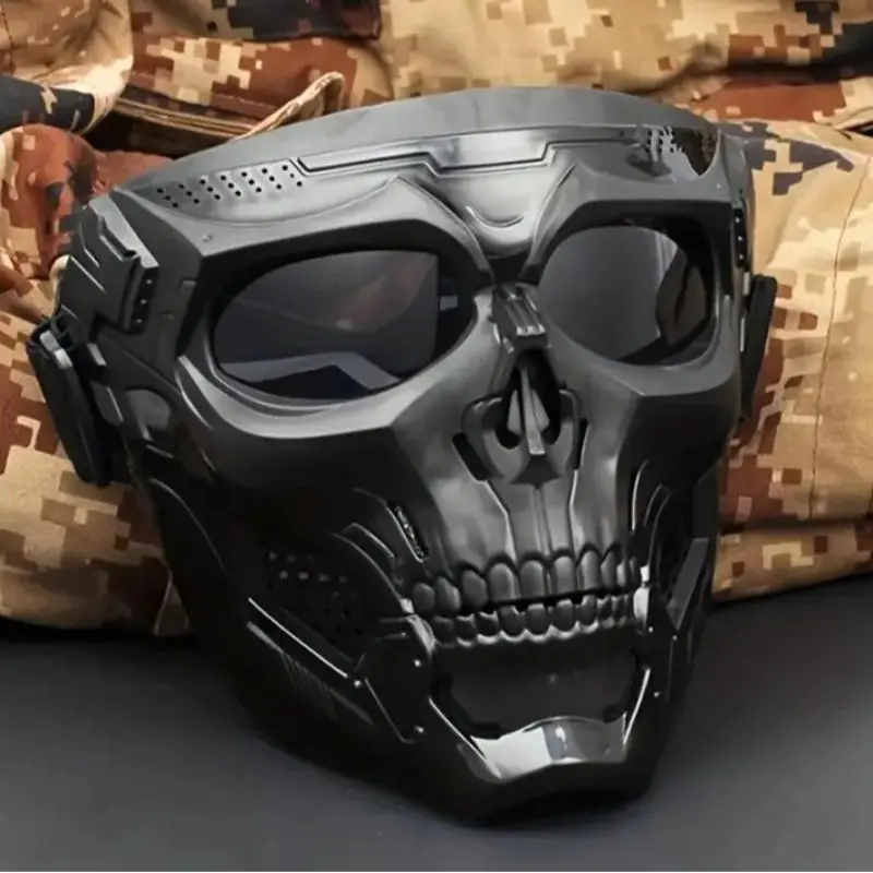 Motorcycle Face Mask, Full Face Cover, Outdoor Tactical Windproof Riding Mask, Retro Harley Mask, Outdoor Sports Mask for Motorcycle, Skiing, Cycling, Protective Gear, Motobike Riders Gear