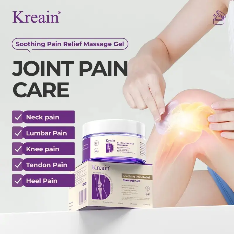 Kreain 1【Free Quantity Matches Your Purchase!】 Rapid Relief Muscle Therapy Gel – Soothes knees, lumbar, neck, hands, and feet; contains boswellia, glucosamine, and collagen#Summervibes