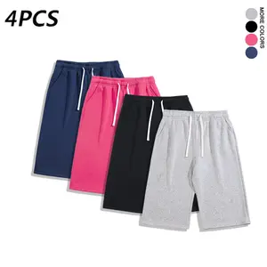 4Pack Unisex 3/4 sweatpants, available in 4-pack and 1-pack options shorts pant