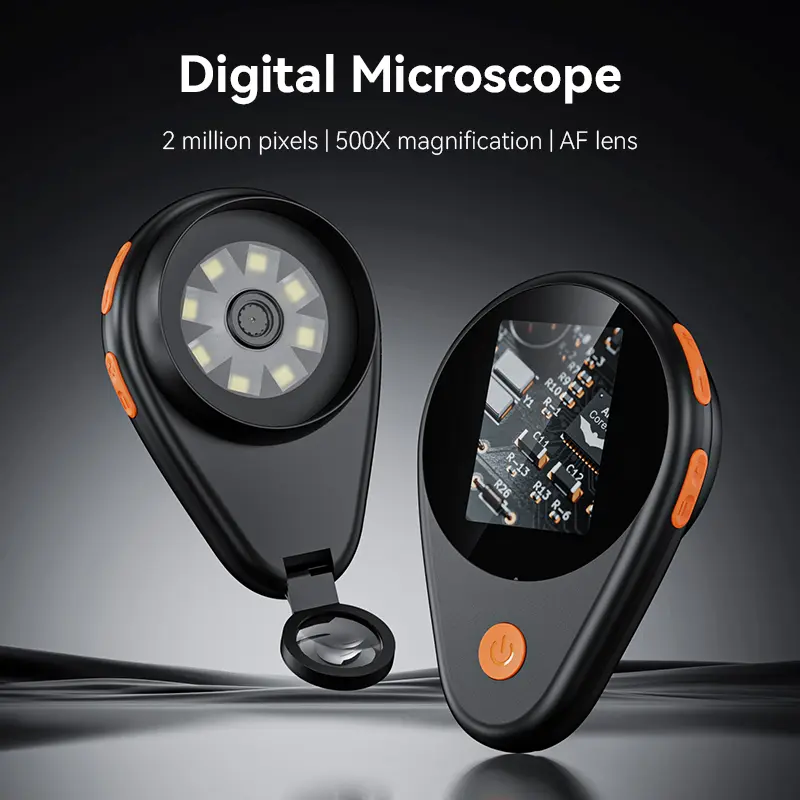 ASPOVEN 2026 Upgraded Portable Handheld Magnifying Glass,2.0 Inch Glass with Magnification, 200W Pixel, Built-in 8 LEDs, Compatible with Windows & Mac OS Office Gadgets Gift for men, summerwins