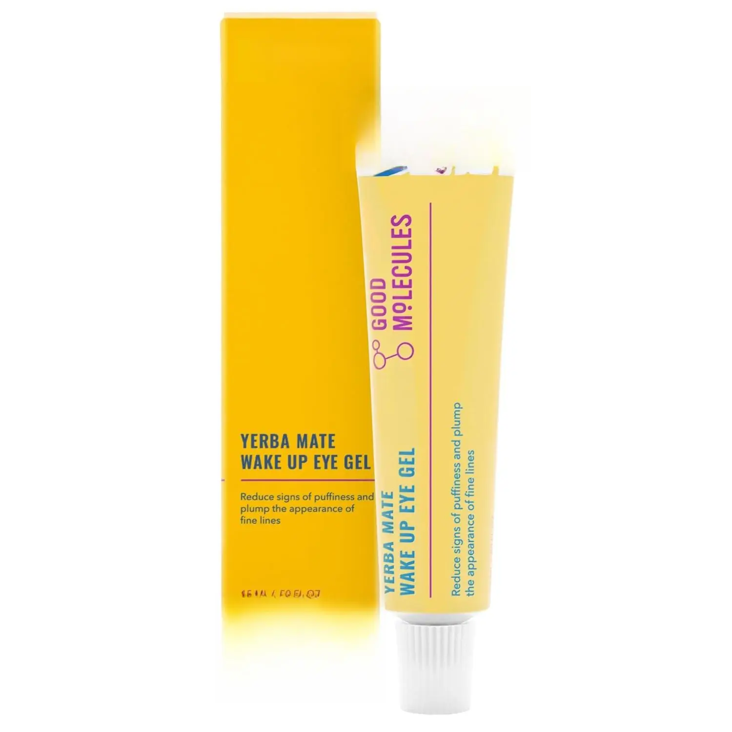 Good Molecules Yerba Mate Wake Up Eye Gel - Yerba Mate, Hyaluronic Acid and Caffeine to Hydrate, Minimize Puffiness and Swelling - Skincare for Face Bright Contour Daily Gentle Hydrating Serum Comfort Soothing nida korean cream
