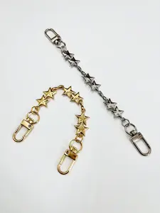 New Star Metal High-End Bag Accessory, Heart Pattern Bag Charm, Casual Style Chain Extender, All Seasons Fashion