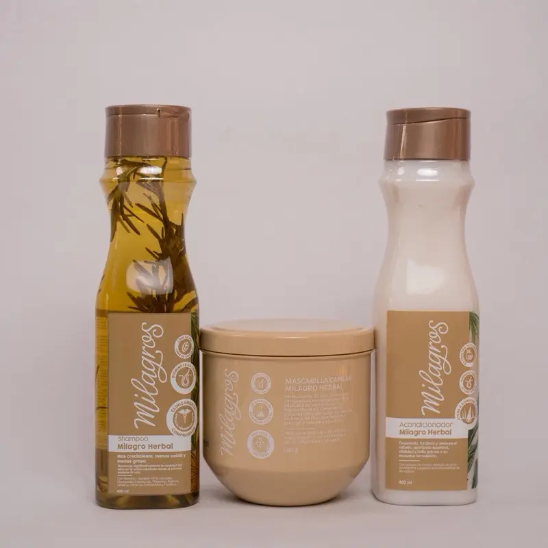 Kit Herbal milagros shampoo + conditioner + hydrating mask Kit Herbal milagros shampoo + conditioner + hydrating mask