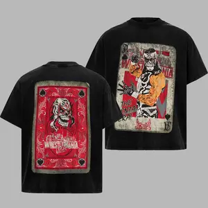 WWE Penta WrestleMania Card Retro Unisex T-Shirt, WWE WrestleMania 42 100% Heavy Cotton Oversized Unisex Wrestling Merch, Soft Cotton Streetwear Clothes, Unisex Wrestling Apparel, Gift for Boxing Fans,Gift for Wrestling Fans